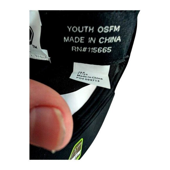 Super Mario Youth OSFM Black Baseball Cap With Iconic Printed Brim And Adjustabl - Picture 7 of 8